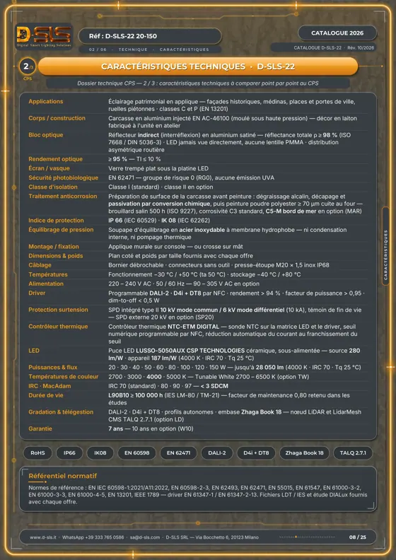 D-SLS-22 — Lanterne Couronne murale — catalogue page 8