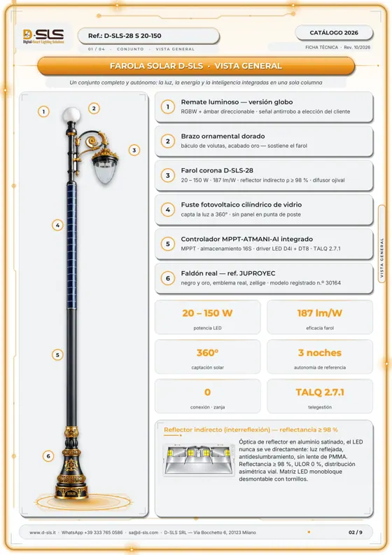 D-SLS-28 S — Farola solar — catalogue page 2