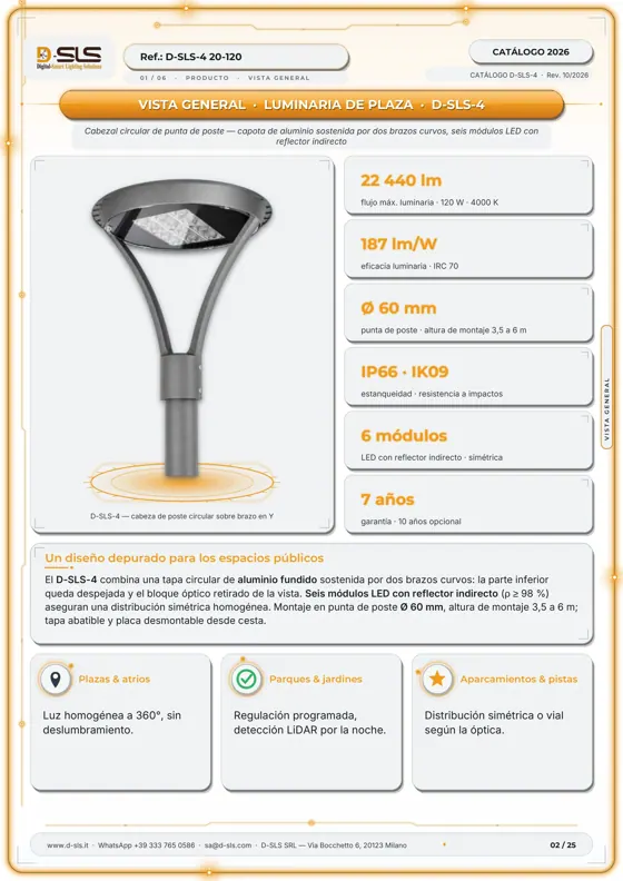 D-SLS-4 — Luminaria de plaza — catalogue page 2