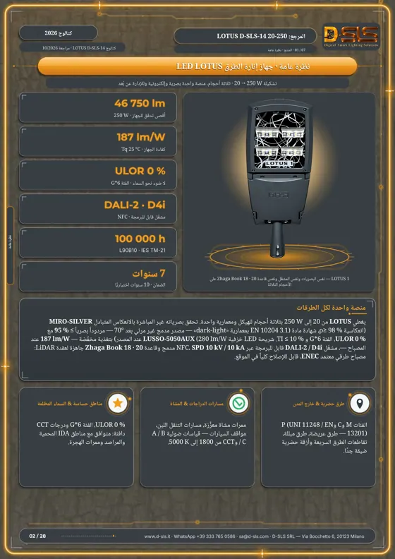 LOTUS — الإنارة الطرقية — catalogue page 2