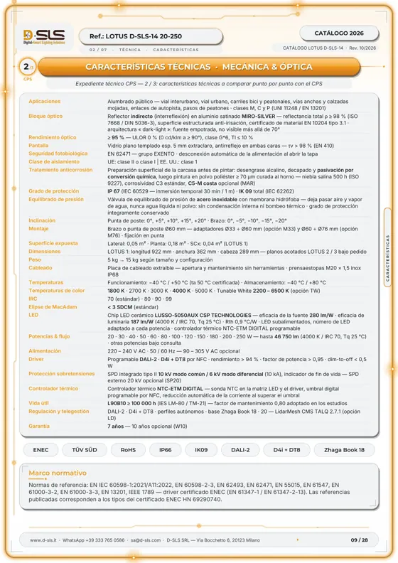 LOTUS — Alumbrado viario — catalogue page 9